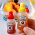 4Pcs 25ml Mini Ketchup Bottles, Refillable Condiment Squeeze Bottle Salad Dressing Tomato Bento Box Mayo Syrup