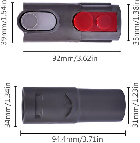 KEEPOW 2 Pack Adapter Converter for Dyson V7 V8 V10 Vacuum, 32mm Attachments for V6 DC58 DC59