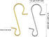 Tatuo Xmas Ornament Hooks, Metal Wire Hooks with Storage Box for Christmas Tree Decoration (201, Gold and Silver)