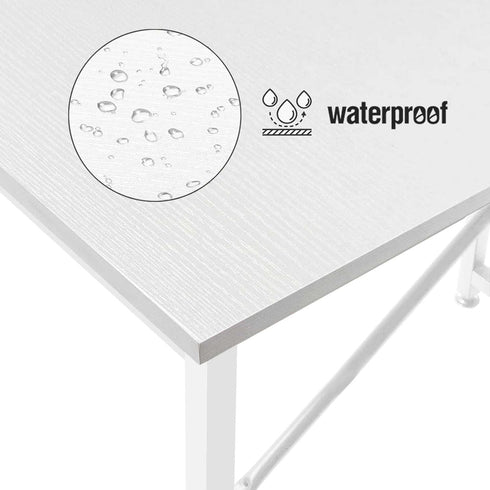 Lufeiya White Small Desk for Bedroom, Student Kids Study Writing Table for Home Office, 32 Inch Modern Mini Laptop PC