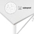 Lufeiya White Small Desk for Bedroom, Student Kids Study Writing Table for Home Office, 32 Inch Modern Mini Laptop PC