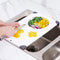 NiHome Over the Sink Cutting Board with Collapsible Colander, 2-In-1 Draining Board, 11"x17.7"