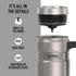 16oz, Commuting THERMOS Stainless King Vacuum-Insulated Travel Mug with Handle - Matte Steel - Thermos Tumbler for Hot
