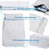 50 Count 8 Ounce Matt White Aluminum Foil Coffee Bags, Stand Up/Flat Bottom Side Gusset Coffee Pouches with Air Release