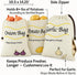 3 Pack Vegetable Storage Bags for Potatoes Onions Garlic, Drawstring with Side Zipper, Reusable Cotton Produce Bags