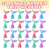 ArtCreativity Acrylic Mermaid Tail Cake & Cupcake Toppers - Set of 24 Mini Figurines for Nautical Parties