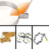 8pcs Set Fried Egg Rings Molds - Non Stick for Griddle Pan, Egg Shaper Pancake Maker with Handle