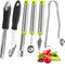 Openfly 6 Pcs Vegetable Corer Tool, Stainless Steel Fruit and Vegetable Corer for Home Kitchen Cherry Pear Jujube