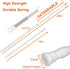 Adjustable Tension Rods Shower 12 in to 20 Small Curtain Rods, Extendable Telescopic Width Spring Bars, 2 Pack