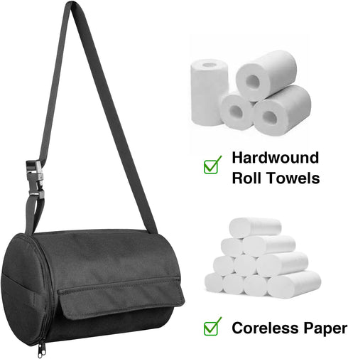 Hanging Camping Toilet Paper Holder - Waterproof Paper Towel Holder Organizer - Portable Roll Paper Reusable Storage