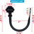 Curtain Holdbacks - 2Pcs Wall Mounted Tiebacks with Screws, Decorative Holders for Bedroom Living Room Office, Black
