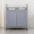 2 SUOERNUO Laundry Sorter Basket Bag Laundry Hamper Cart with Rolling Lockable Wheels and Removable Bags Laundry