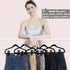 Black Velvet Hangers Clips, 20 PCS Non-Slip Clips for Suit Pant Skirt Hanger