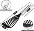 2pcs Tenta Kitchen Nonstick Cookware, Thin Slotted Egg Spatula Turner, Flexible Nylon