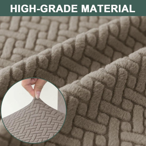 Bifaun Vogel Ottoman Cover Square Jacquard Stretch Thick Folding Storage Covers Footstool Protector with Elastic Bottom