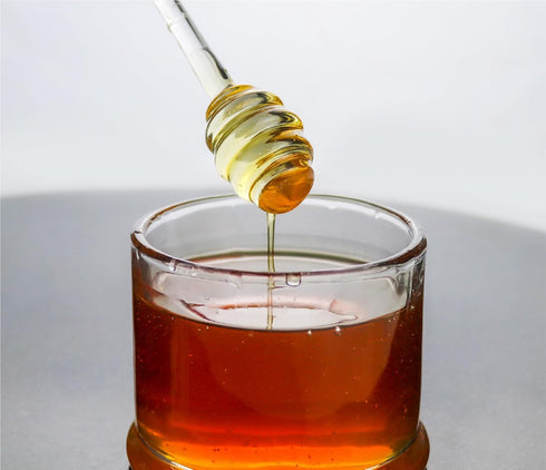 6 Inches 1 Pack, Glass Honey Dipper, Clear Drizzler for Honeypot, Honeycomb Spoon Mixing Stirrer, Honey Server