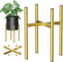 H HOMEXIN Metal Plant Stands for Indoor Plants Adjustable for 8 9