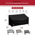 2 Waterproof,53W 26D 35H Inch,Fit 2-Person Seater Outdoor Bench Covers x x for Seating Metal,Cast Iron,Hardwood Patio