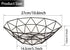 Metal Wire Fruit Bowl, Iron Arts Fruit Storage Basket for Kitchen Counter, Decorative Hold for Vegetables, Bread, Snacks