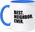 3dRose Best Neighbor Ever Mug, 11 oz, Blue