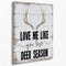 Love Me Like You Love Deer Season Canvas Wall Art Prints - 11x14 inches Gift for Couples Wedding Anniversary Themed