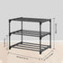 3-Tier 5-6 Closet,Black HITHIM Small Shoe Racks, Narrow Shoe Rack for Pairs Shoe Storage,Kids Shoe Racks for Small