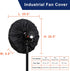 Industrial Fan Cover, Heavy Duty Waterproof & Dustproof Cover for 16-20" Stand Pedestal and Wall Mount Fans