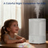 24dB Light,1 MegaWise Healthy Top-Refill Cool Mist Humidifiers for Bedroom, Ultrasonic Air Vaporizer with Water Filter