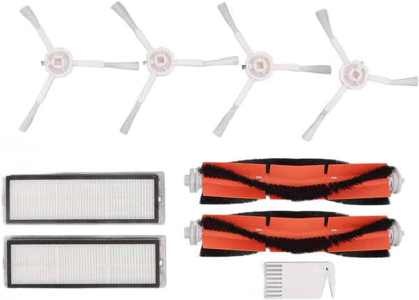 Vacuum Mop Brush Filters Accessories for Sweeping Robot Vacuum Mop, Replacement Filters, Silicone Flat Comb Kit