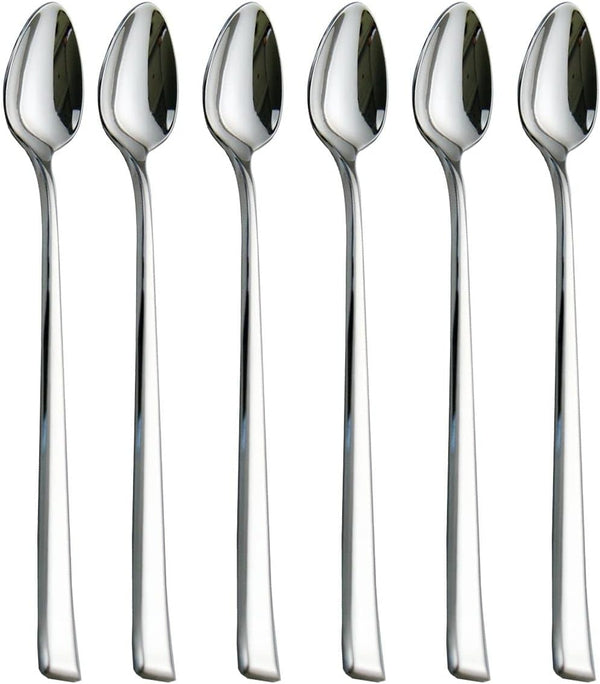 Iced Tea Spoons Mixing Spoons, 18/10 Stainless Steel Stirring Spoon Set of 6 Pieces - 7.9 Inch