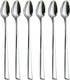 Iced Tea Spoons Mixing Spoons, 18/10 Stainless Steel Stirring Spoon Set of 6 Pieces - 7.9 Inch