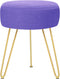 GERANT Multifunctional Vanity Stool - Velvet Footrest Stool-Upholstered Chair Stool -Ottoman Round