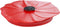 Charles Viancin Poppy Pop Silicone Lid for Food Storage - 11''/28cm, Airtight Seal, BPA-Free, Red Scarlet