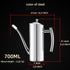 24oz/700mL KSENDALO Stainless Steel Olive Oil Dispenser - Leakproof Oil Bottle, Premium One-Piece Design with Long