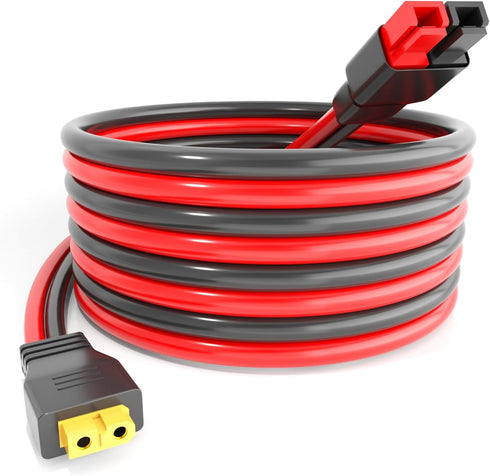 XT60 Female Head to 45A Anderson Connector Adapter, 10AWG Cable for Outdoor Power Banks and Solar Panels (2M/6.6FT)