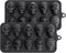 Webake Skull Chocolate Mold, 5 Different Shapes Silicone Skeleton Mold for Halloween Treats, Pack of 2