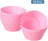 uxcell 18Pcs Silicone Cupcake Liners, Non-Stick Baking Cups for Cooking Eggs and Muffins