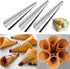 Stainless Steel Cream Horn Molds, 21 Pcs Cannoli Form Tubes and Croissant Baking Molds with Cleaning Brush