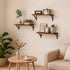 Set 3, 16.5 Inch) Fixwal Wall Shelves Floating Shelves for Wall Bedroom Bathroom Living Room Kitchen Storage