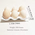 Ceramic Egg Holder Egg Tray Porcelain Fresh Egg Holder for Fridge Countertop Kitchen Storage Half Dozen 6 Cups (White) by Bealuffe