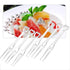 TCOTBE 300 Disposable Fruit Forks, 3.5 Inch Plastic Cocktail Picks, Cute Heart Shapes for Party Supplies