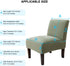 Armless 1 Pack) MIFXIN Accent Chair Cover Stretch Jacquard Accent Chair Slipcover for Slipper Chair Without Arms