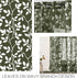 Window,48 Inch XTMYI Olive Green Kitchen Decor,Sheer Leaf Bathroom Curtains for Length,Dark Green