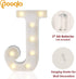 Pooqla LED Marquee Letter Lights Sign - Light Up Alphabet Letter for Home Party Wedding Decoration J