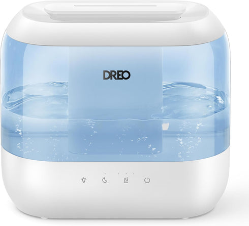Dreo Humidifiers for Bedroom - Top Fill 4L Cool Mist Humidifier with Oil Diffuser and Nightlight, 32H Runtime