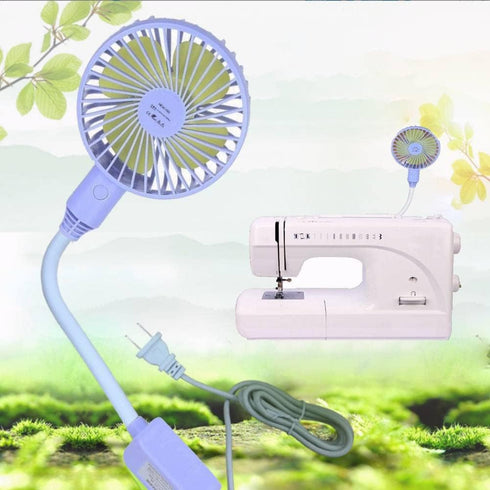 Pssopp Mini Desk Fan, Three-speed Adjustable Cooling Electric Fan with Magnetic Base