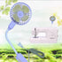 Pssopp Mini Desk Fan, Three-speed Adjustable Cooling Electric Fan with Magnetic Base