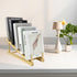 GYSLEOT 5-Tier Book Display Stand Holder, Wooden Book Rack Organizer For Magazines, Tabletop Kids Bookshelf Art Display