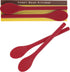Honey Bear Kitchen Silicone Stirring Spoon Set of 2, Super Scarlet for Coffee & Tea