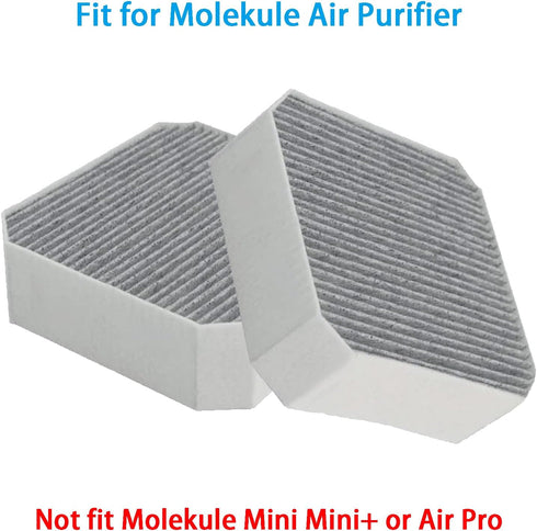 Replacement Filter for Molekule Air Purifier, Carbon Pre-Filter, 2 Pack